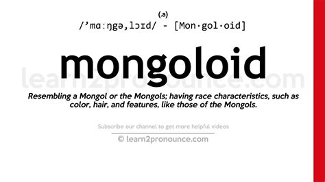 Mongoloid Definition & Meaning